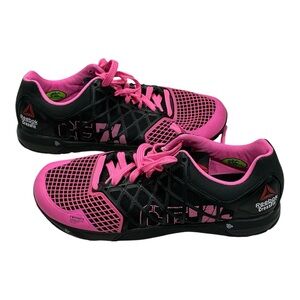 •	Reebok CrossFit Nano Pink & Black Training Shoes Women’s 10 EU 41 LNWT